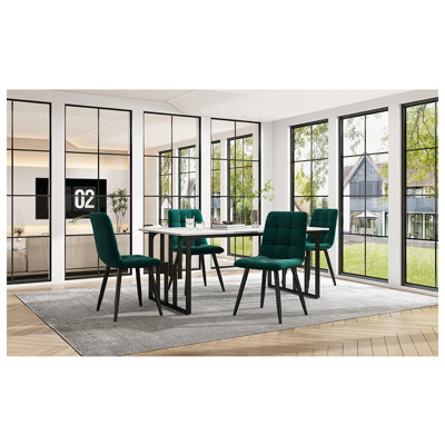Melyna Metal Base Dining Table