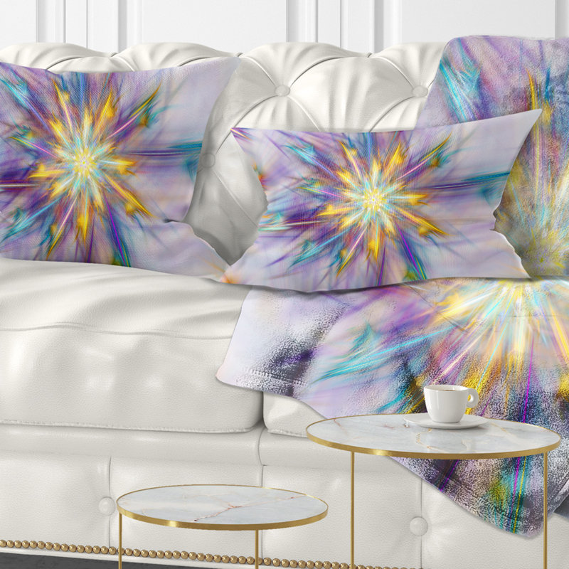 Grand coussin lombaire floral de couleur exotique, vert