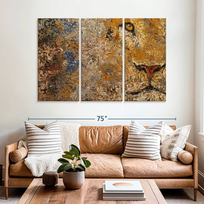 Barbary Lion, 42" H x 65" W