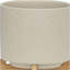 S / 2 5/8 po avec support à bois, beige mat