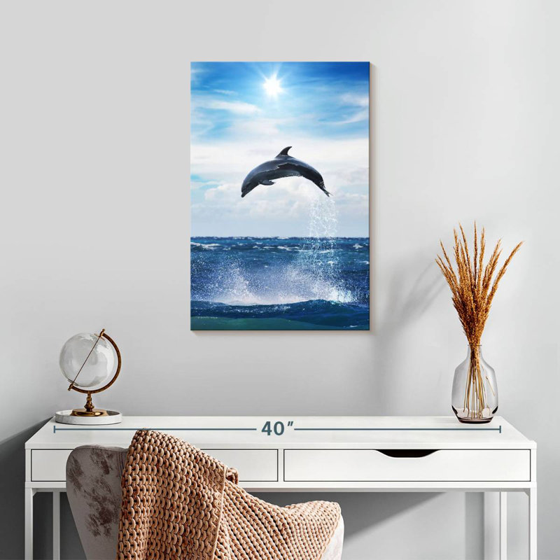 Brampt Flying Dolphin, 24" H x 16" W