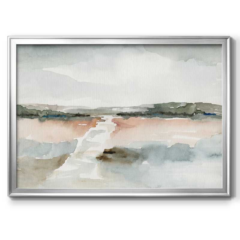 «Shell Montage III», toile tendue avec châssis_48333, Argent, H 14 po x l 20 po x P 1,5 po