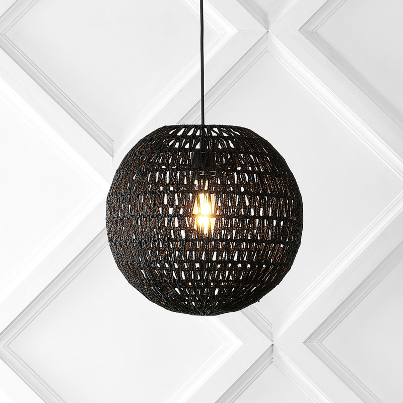 Luminaire suspendu sphère 1 lumière Henry Street, Noir
