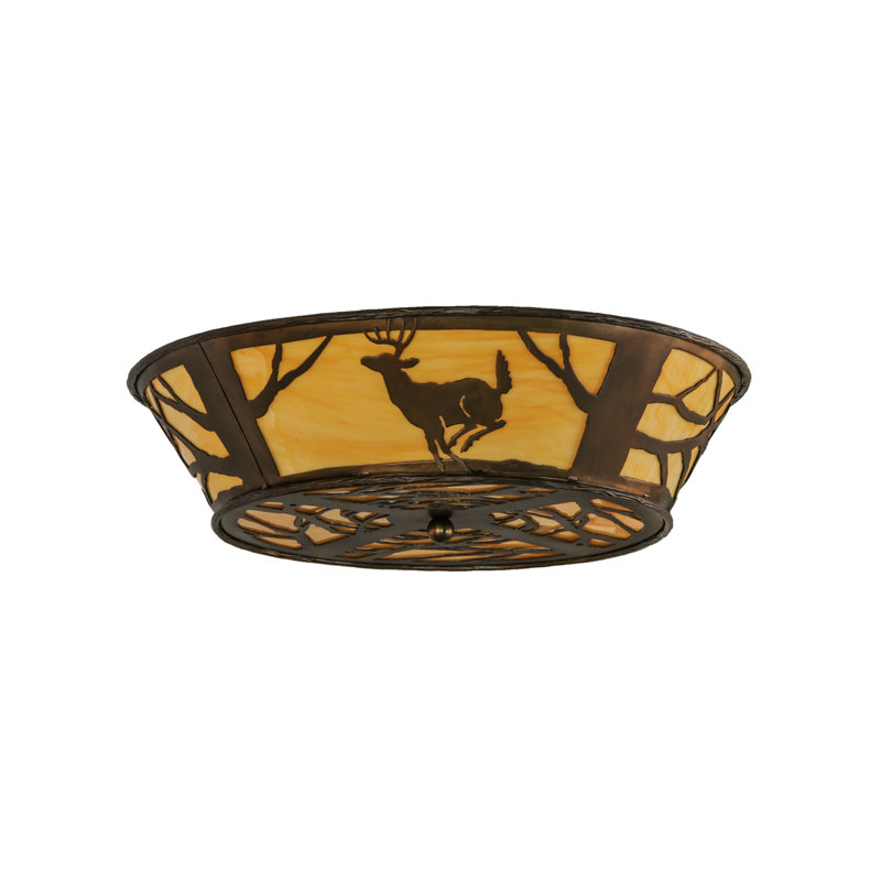 Rustic Lodge 4 - Light Flush Mount