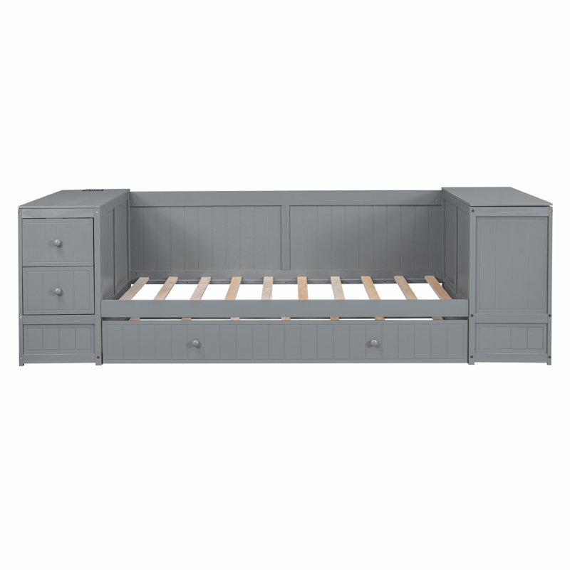Amisaday Daybed with Trundle, Gray