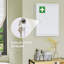 Armoire à pharmacie murale 16 po x 21 po avec serrure, 3 niveaux pour la salle de bain, cuisine avec 2 clés, blanc