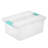 Sterilite Deep Plastic Stackable Storage Bin w/ Clear Latch Lid, Clear (4 Pack)-99476628-99476633