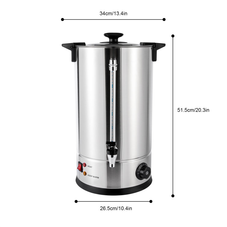 Yinxier Commercial Grade Stainless Steel 15L/3.96Gal Coffee Urn Coffee Maker