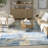 Prismatic Blue Modern Indoor Rug-1934200312