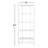 Peach Etagere Storage Bookcase