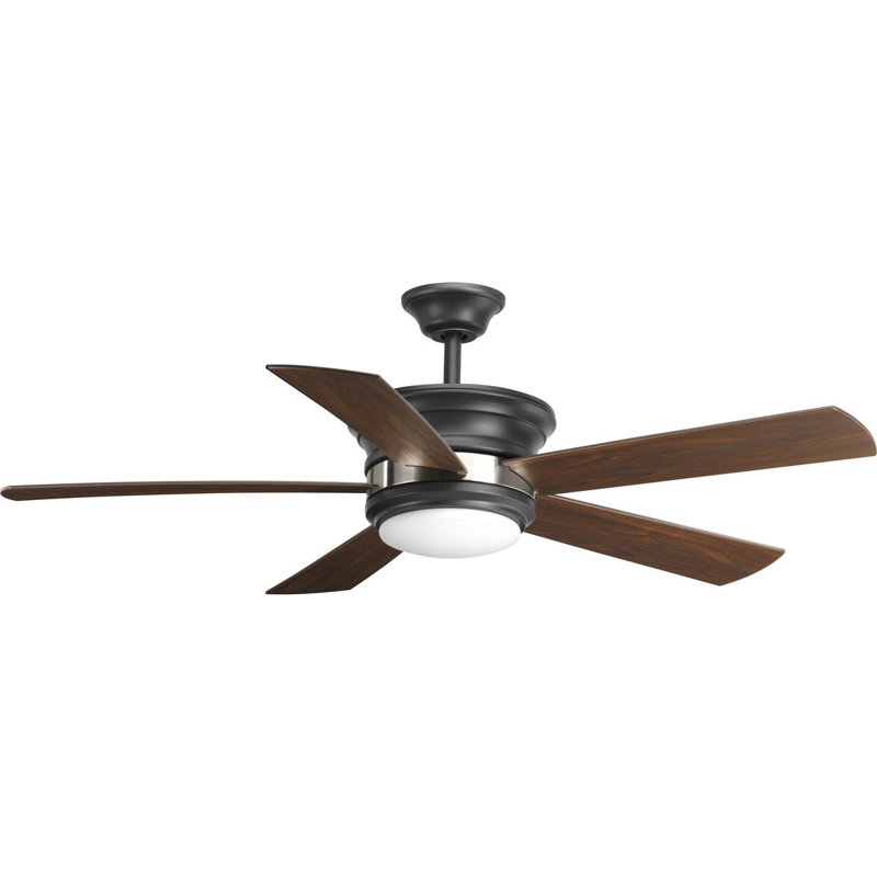 Harranvale Ceiling Fan with LED Lights, Graphite