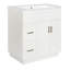 Meuble-lavabo moderne de 30 pouces avec lavabo intégré, armoire à 2 portes et 2 tiroirs avec tablette réglable et quincaillerie silencieuse