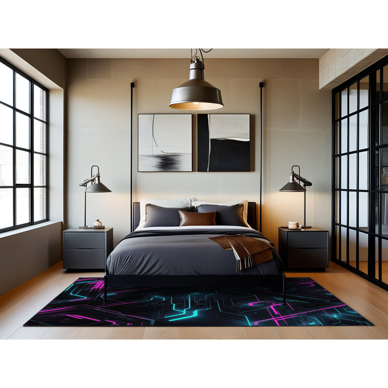 Hyper Spectra Rug, Rectangle 3' x 5'