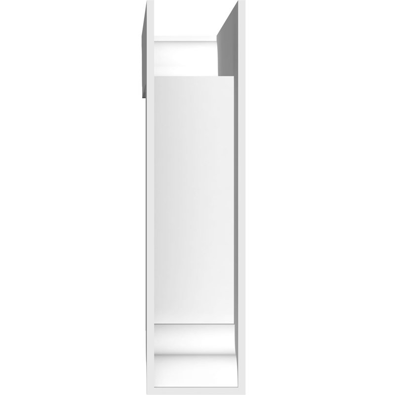 Support standard en PVC de qualité architecturale avec extrémités traditionnelles, H 20 po x l 5 po x P 20 po