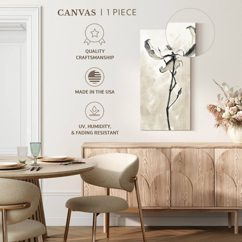Cornouiller solitaire I taupe, H 30 po x l 15 po