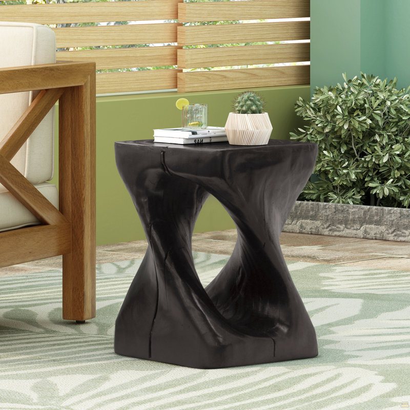 Table d'appoint MGO Twist Shape, Noir