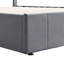 Lit plateforme tapissier avec système de rangement hydraulique-121062576