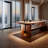 Modern rectangular solid wood dining table-2076327134