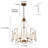 6-Light Antique Cooper Drum Kitchen Island Pendant