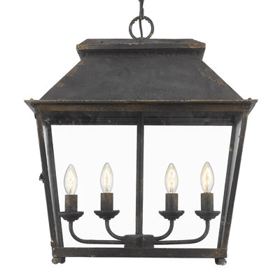 Lustre géométrique à 4 lumières Aimee-Grace