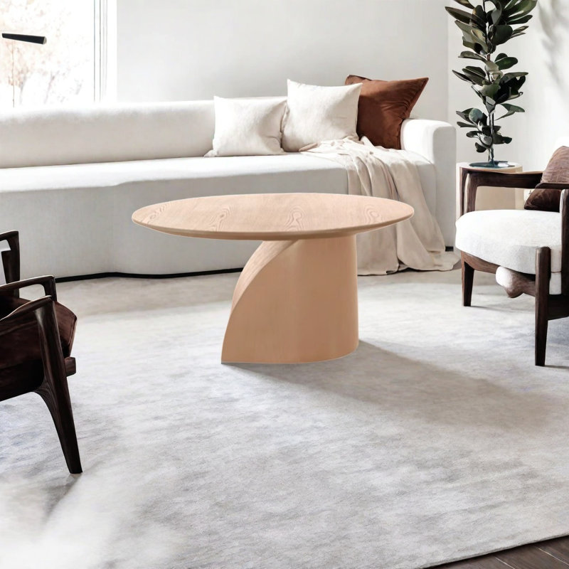 Table basse French French, H 16,1 po x L 37,4 po x l 37,4 po, Bois original