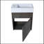 Ensemble de meuble-lavabo simple 18,11 po avec plateau en résine Sanieya-971253821