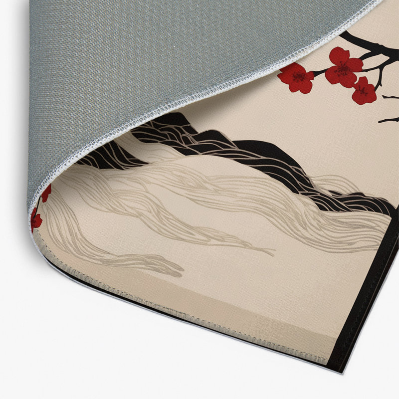 Tapis intérieur et extérieur Azure Bloom, Rectangle 1 pi 6 po x 2 pi 6 po