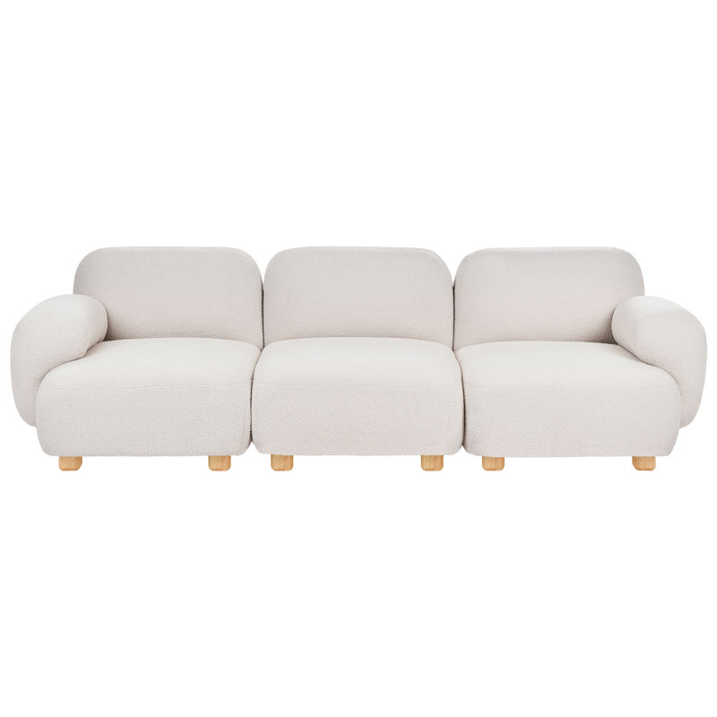 Modular Sofa 3 Seater Temarion Off-White Boucle