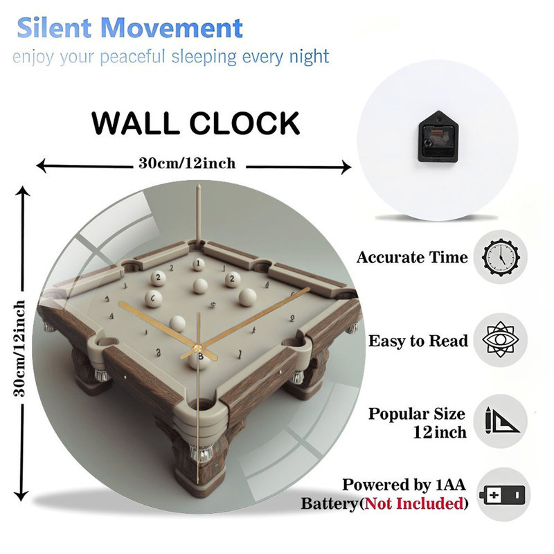 Horloge murale 12 po