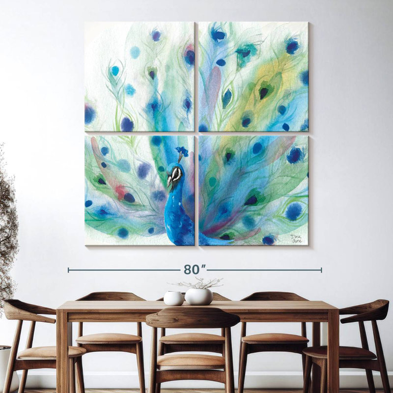 Brampt Peacock Glory, 74" H x 74" W