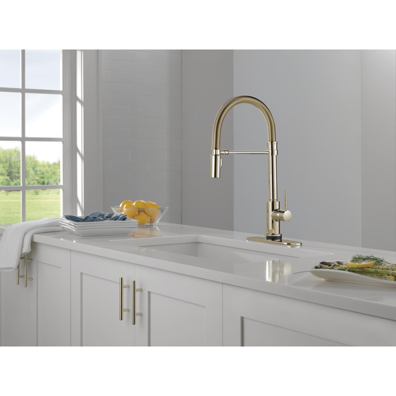 Touch2O Technology Kitchen Faucet with Touchless Technology, Polished Nickel