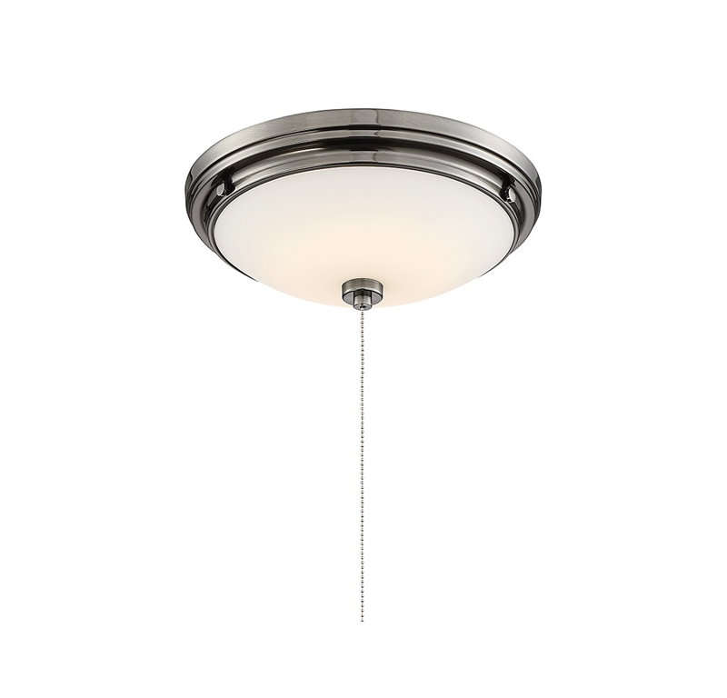 Ensemble d'éclairage pour bol de ventilateur de plafond 1 lumière DEL, Étain brossé