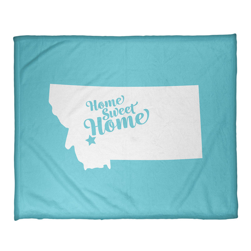 Jeté en polaires pour butte home, l 32,5 po x L 42,5 po, Bleu sarcelle