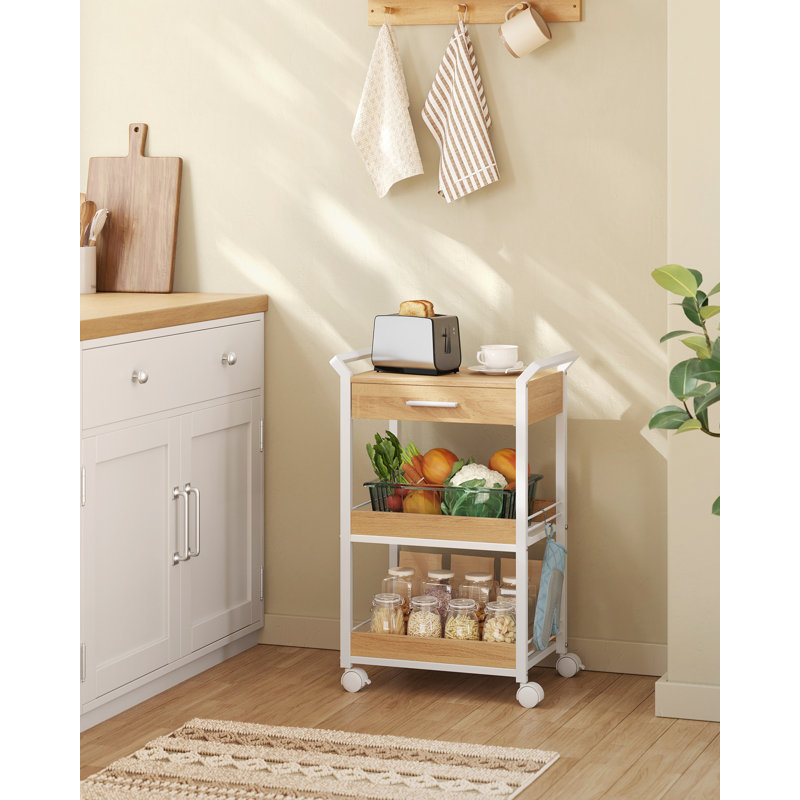 Amirr 70.5cm H x 46.2cm W Utility Cart, White