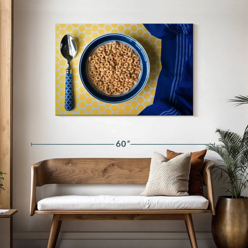 Céréales laiteuses pour le petit déjeuner, H 30 po x l 45 po