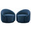 Fauteuil demi-tonneau pivotant rembourré Aunna-1337935451