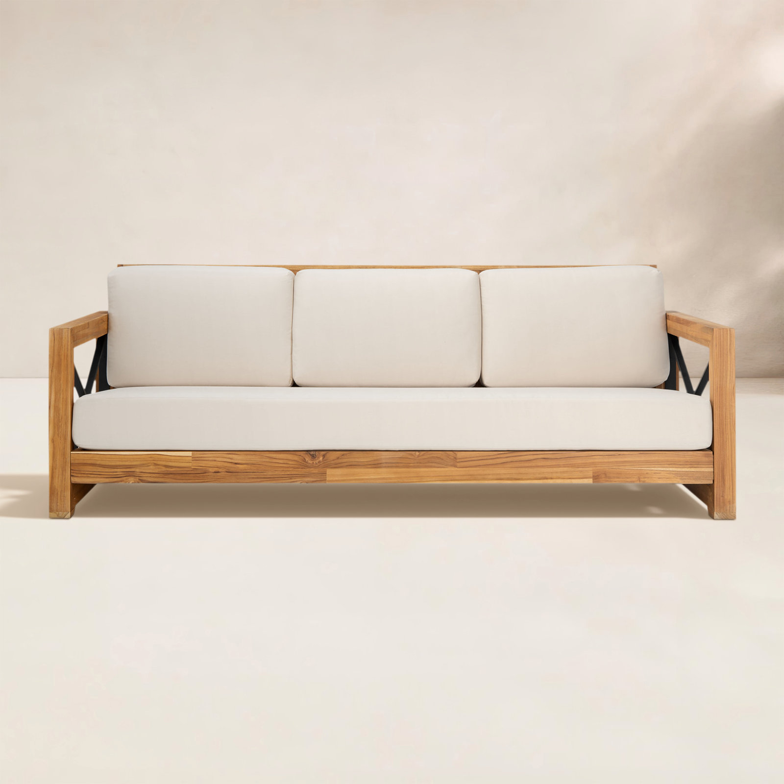 Vella 84" Teak Patio Sofa