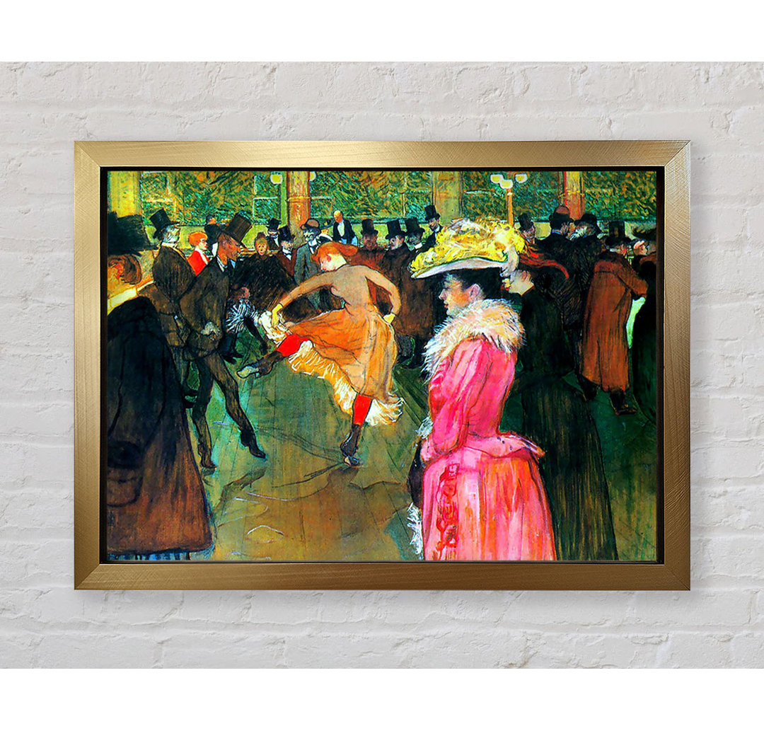 Ball im Kabarett von Henri De Toulouse-Lautrec - Einzelne Bilderrahmen Kunstdrucke