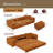 97.7" 3-In-1 Convertible Sleeper Sofa,28.4" Deep Seat Pull Out Sofa Bed,Button Tufted Modern Sofa,4-Seater Couch With Movable Ottoman For Apartment,Office, Bedroom-940420954