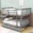 Full-Over-Full Bunk Bed With Under-Bed Storage Drawers And Guardrails-847185468