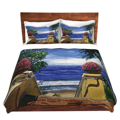  Housses de couette en microfibre bleu marine David Lloyd Glover