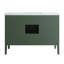 Ensemble de meuble-lavabo sur pied simple 48 po avec structure en bois massif et plateau en marbre d'ingénierie-1390264525