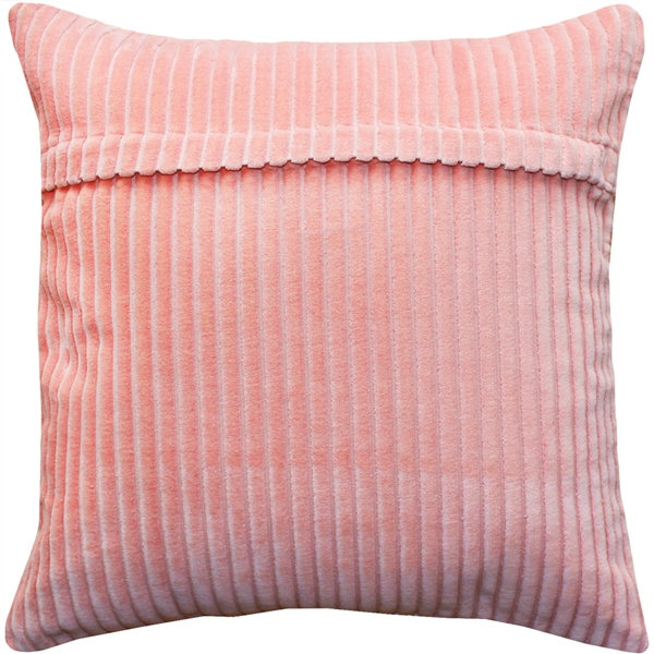 Coussin en coton velours côtelé Fletcher, Rose pastel