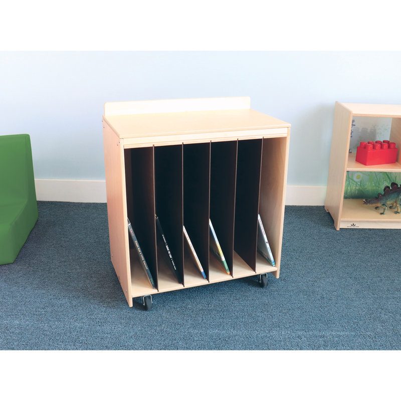 Birch Natural UV Big Book Display with Clear Bin