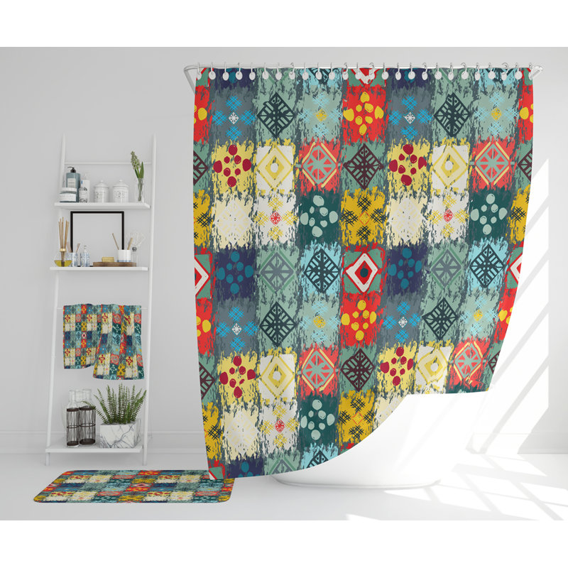Nekoda Polyester Shower Curtain Set