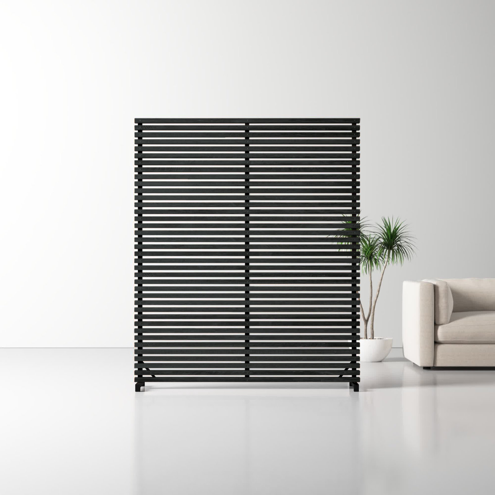 Auden Single-Panel Room Divider, Black