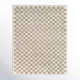 Walker Beige Checkered Shag Area Rug