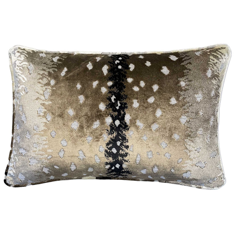 Velvet Lumbar Pillow Cover & Insert