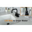 Robinet de salle de bain central à 4 poignées à arche haute 4 po avec drain-58800089