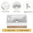 Caide 16" Single Bathroom Vanity Set, Wall Mounted Bathroom Vanity with White Resin Sink Top , Floating vanity with Soft Close Door & Shelf, Single Bathroom Vanity with Top